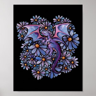 Poster Dragão das Flores de Margarida Roxo