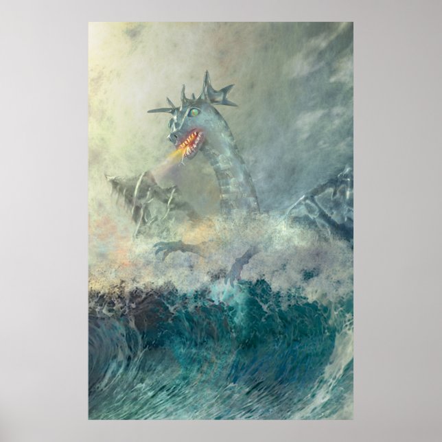 Pôster Dragão de Água Chinês (Frente)