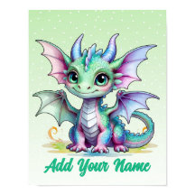 Dragão de Asas Pequenas – Arte Personalizada para