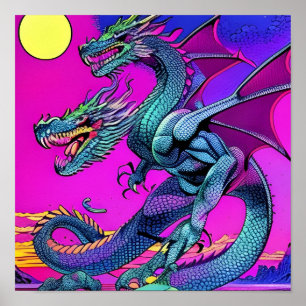Poster Dragão de cabeça dupla