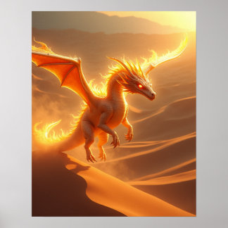 Poster Dragão de Fogo do Deserto
