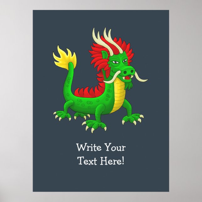 Poster Dragão de Jade Chinês (Frente)