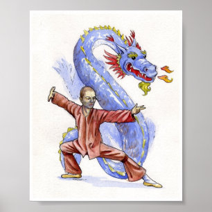 Pôster Dragão de Kung Fu