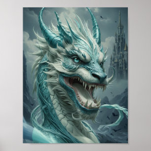 Poster Dragão de Tempestade Epic Blue
