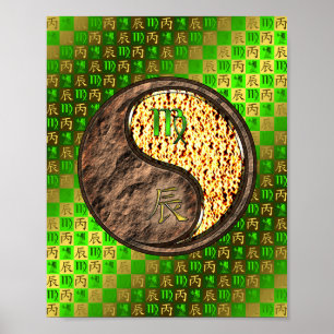 Poster Dragão de Virgem e Fogo