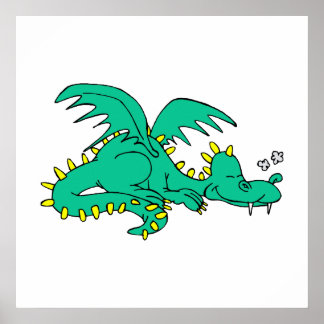 Poster Dragão Dormindo