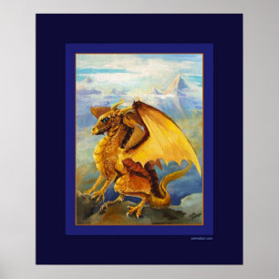 Pôster Dragão dourado