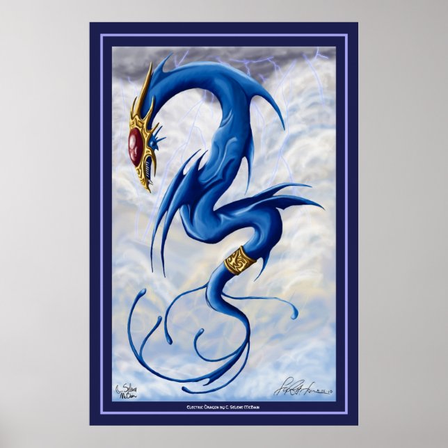 Pôster Dragão elétrico (Frente)