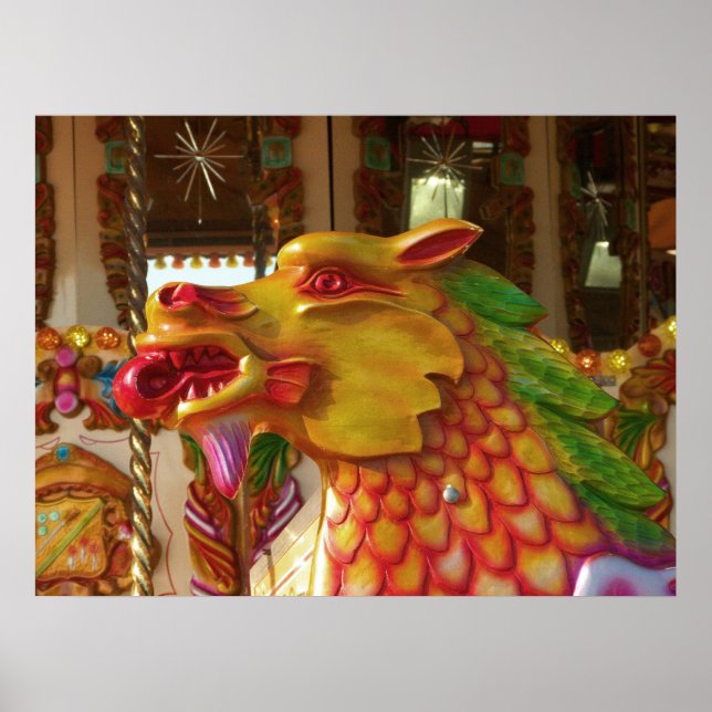 Poster Dragão em feliz (Frente)