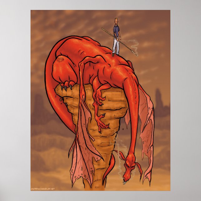 Poster Dragão Esbarrado (Frente)