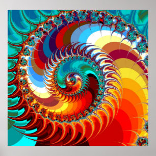 Poster Dragão Espiral