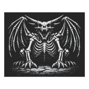 Pôster Dragão Esqueleto por BurnsInHell
