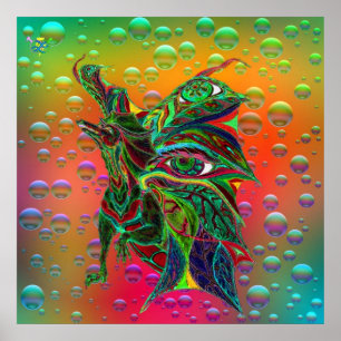 Poster Dragão feliz