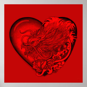 Poster Dragão Heart