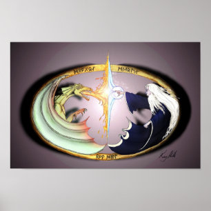 Poster Dragão & Merlin