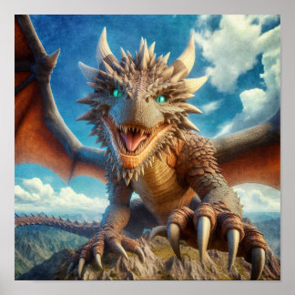 Poster Dragão-Montanha