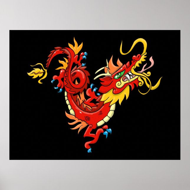 Poster Dragão Oriental (Frente)