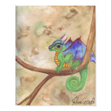Dragão para Bebê de Aquarela