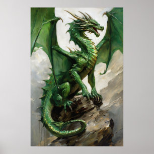 Poster Dragão verde