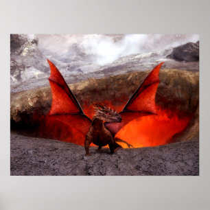 Poster Dragão Vermelho