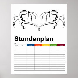 Poster Dragão Voador Simples