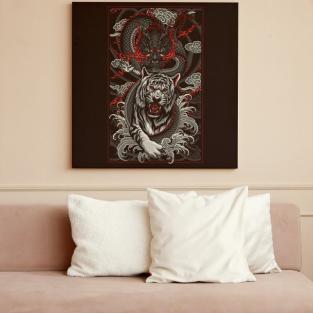 Poster Dragão vs. Tigre (Criador carregado)