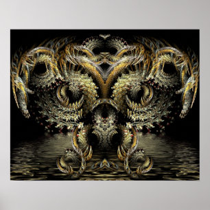 Poster DragãoOwl Fractal