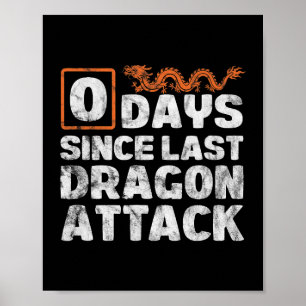Poster Dragões: 0 Dias Desde O Último Ataque De Dragão So