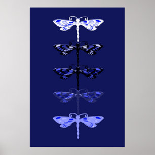 Pôster Dragões azuis