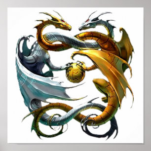 Poster Dragões da batalha