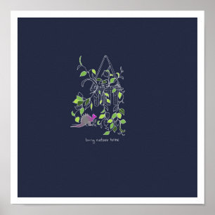 Poster Dragões e Natureza