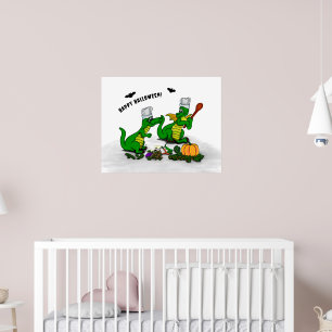 Poster Dragões - Feliz Halloween! Hoje eu cozinho