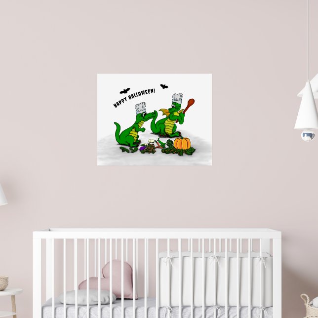 Poster Dragões - Feliz Halloween! Hoje eu cozinho (Berçário 2)