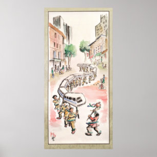 Poster Dragões modernos