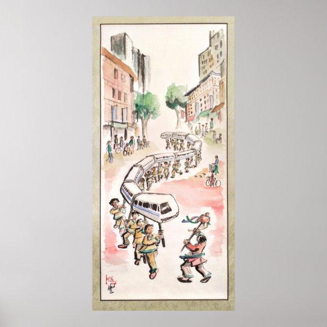 Poster Dragões modernos (Frente)