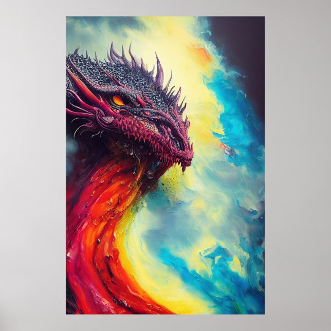 Poster Dragon Animal Discovery Adventure Planet Nature (Frente)