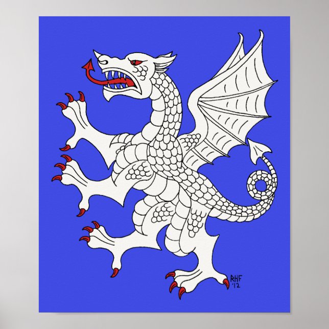 Poster Dragon Rampant Argent (Frente)