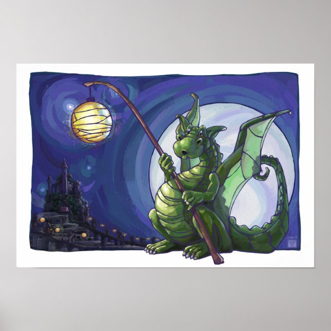 Pôster Dragon Watch Art (Frente)