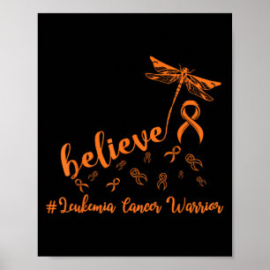 Poster Dragonfly Cancer da Leucemia Acredita Esperança