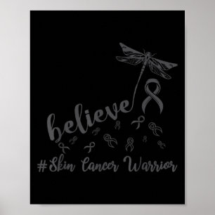 Poster Dragonfly Cancer Da Pele Acredita Esperança