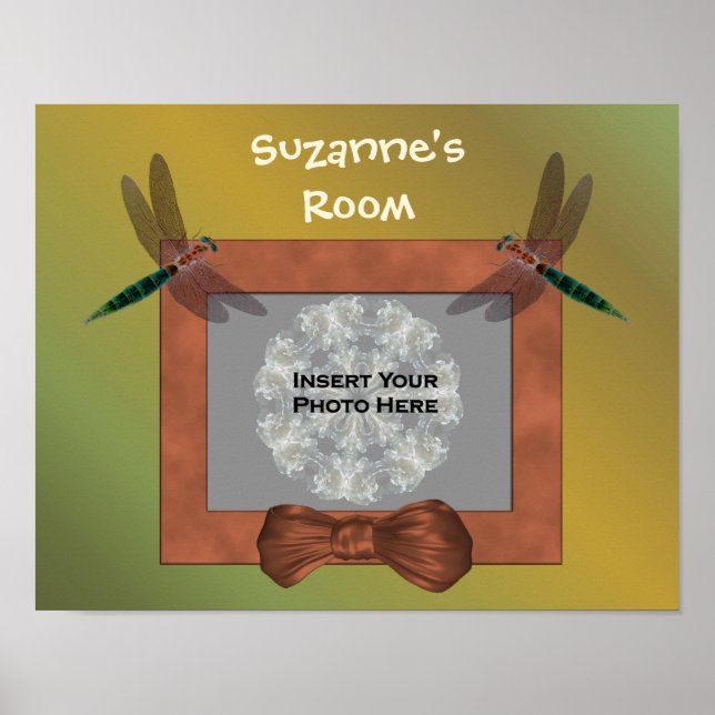 Poster Dragonfly Kids Personalizado Wall Photo (Frente)