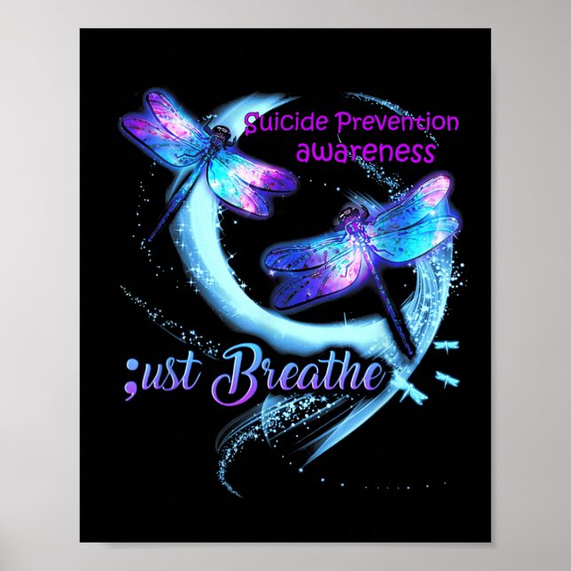 Poster Dragonfly Suicida Prevention Warrior Sem (Frente)