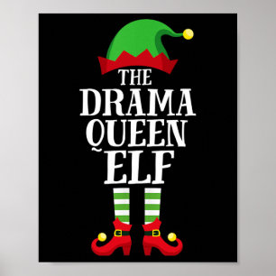 Poster Drama Queen Elf Matching Family Group Natal Pa