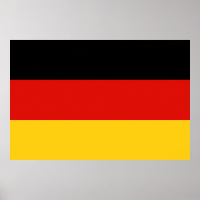 Poster Drapeau Allemagne tricolore (Frente)