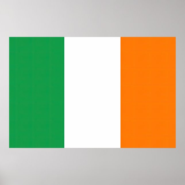 Poster Drapeau Irlande Tricolore (Frente)