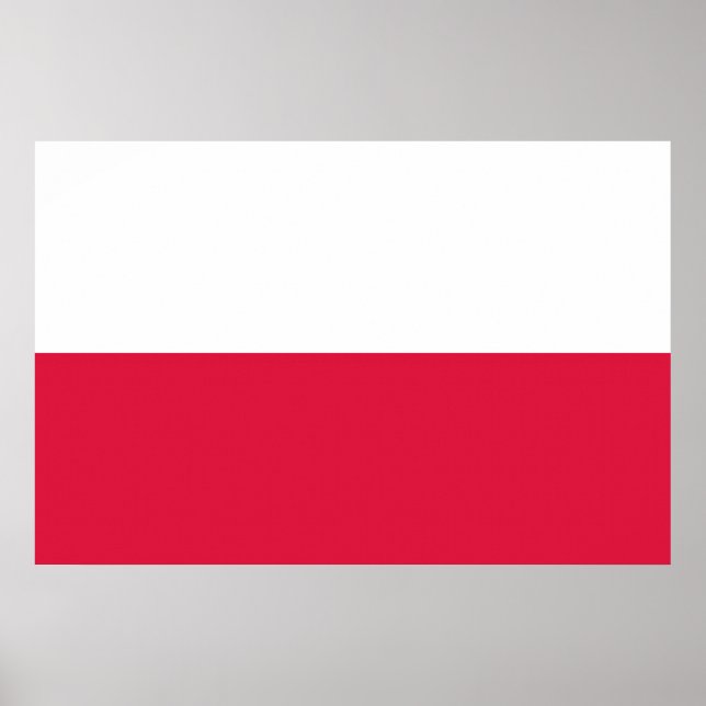 Poster Drapeau Pologne (Frente)