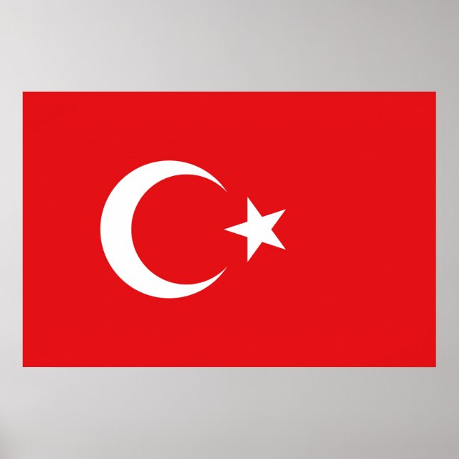 Poster Drapeau Turquie (Frente)