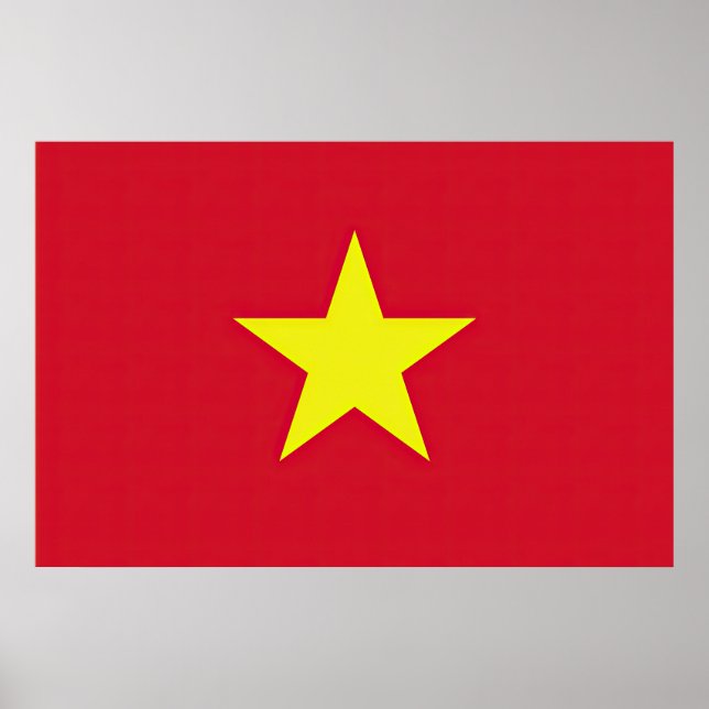 Poster Drapeau Vietnam (Frente)