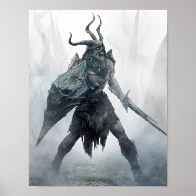 Poster Draugr Warrior Morto (Frente)