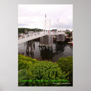 Pôster Drawbridge da angra de Perkins - Ogunquit maine
